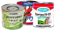 Виды грунтовок